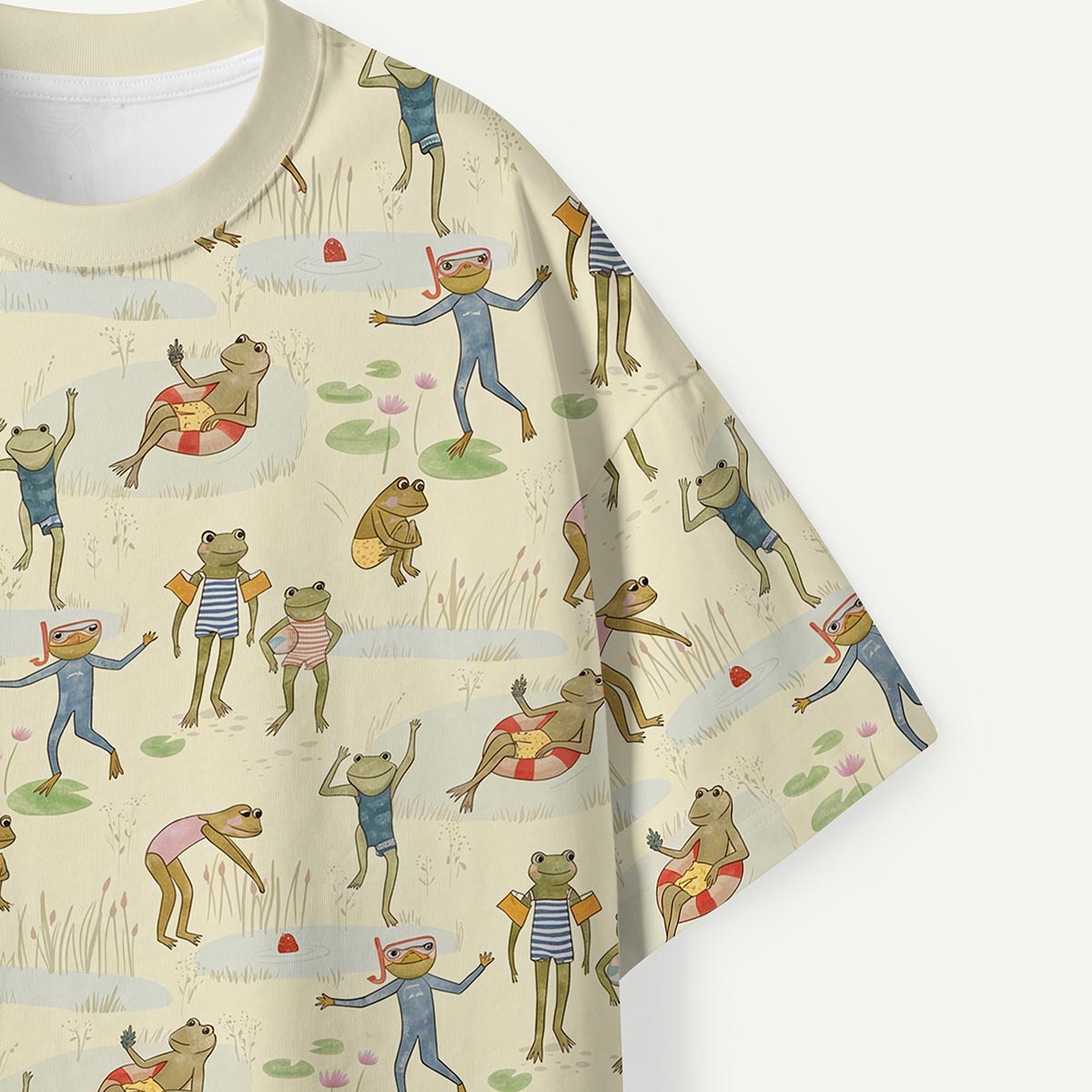 Frog Lake Scene Premium Eco Tee