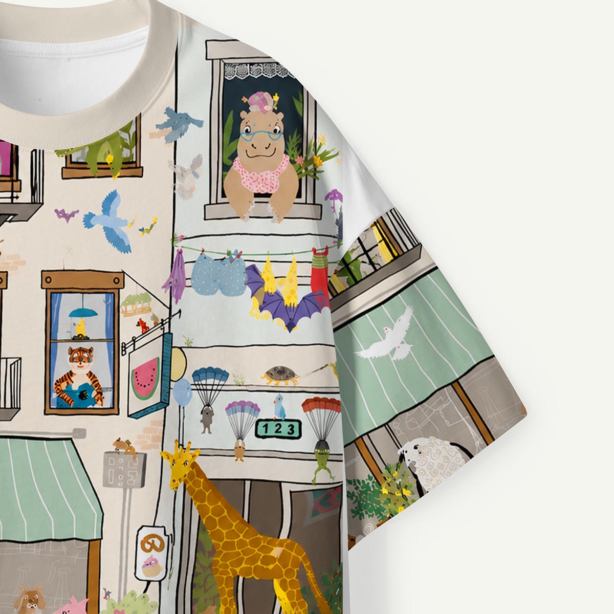 Animal City Life Apartment Premium Eco Tee