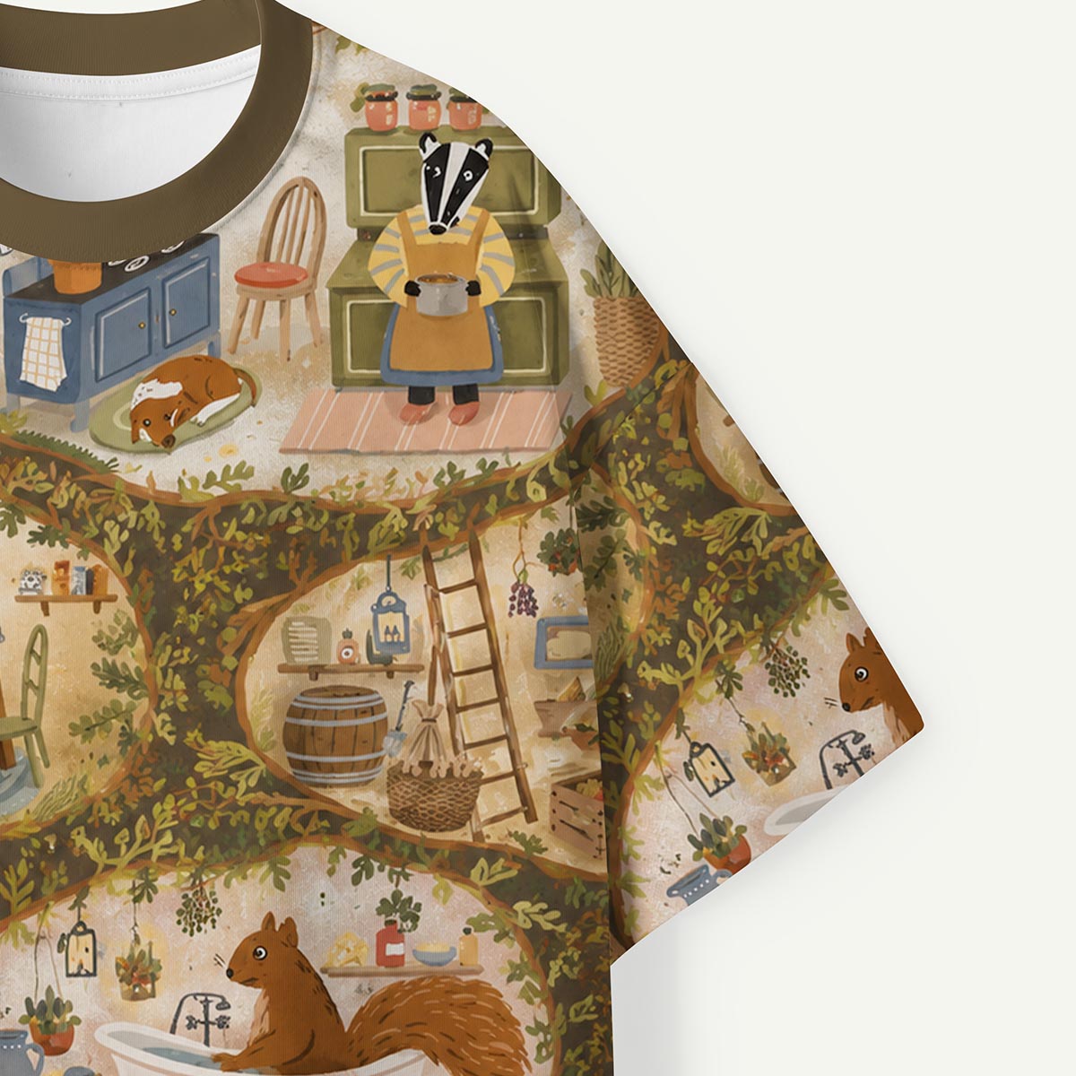 Cozy Animal Tree House Life Premium Eco Tee