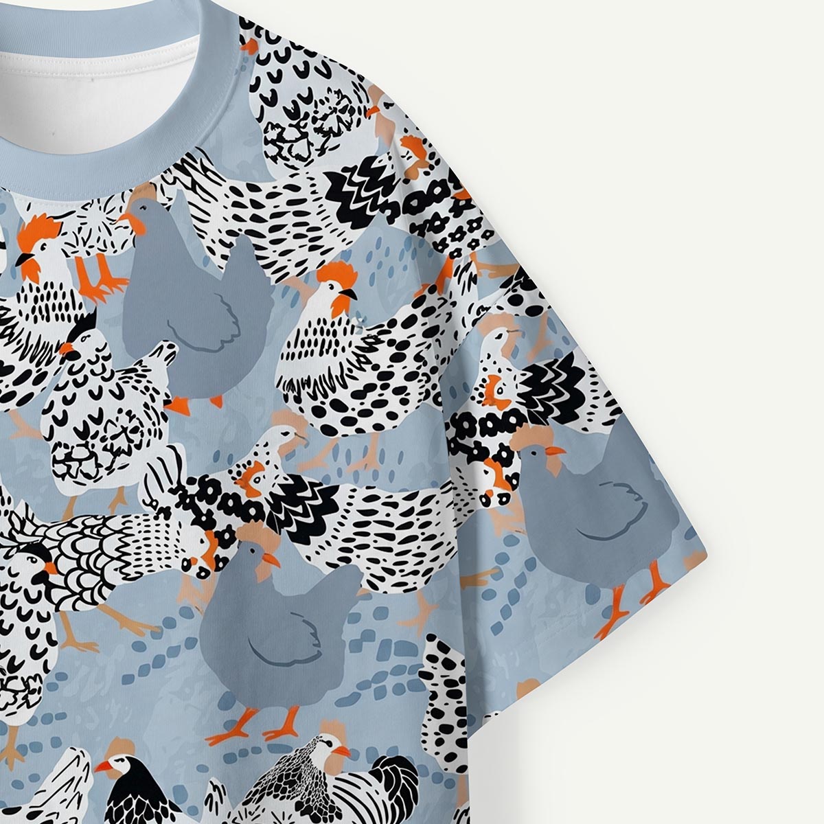 Polka Dot Hen and Chicken Premium Eco Tee