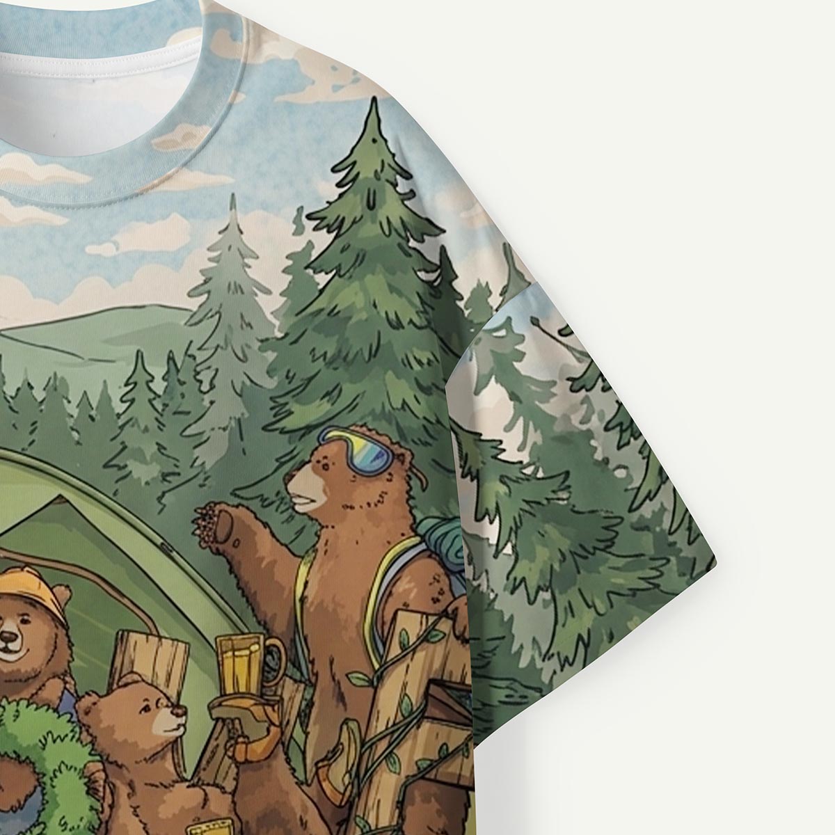 Happy Camping Bears Premium Eco Tee
