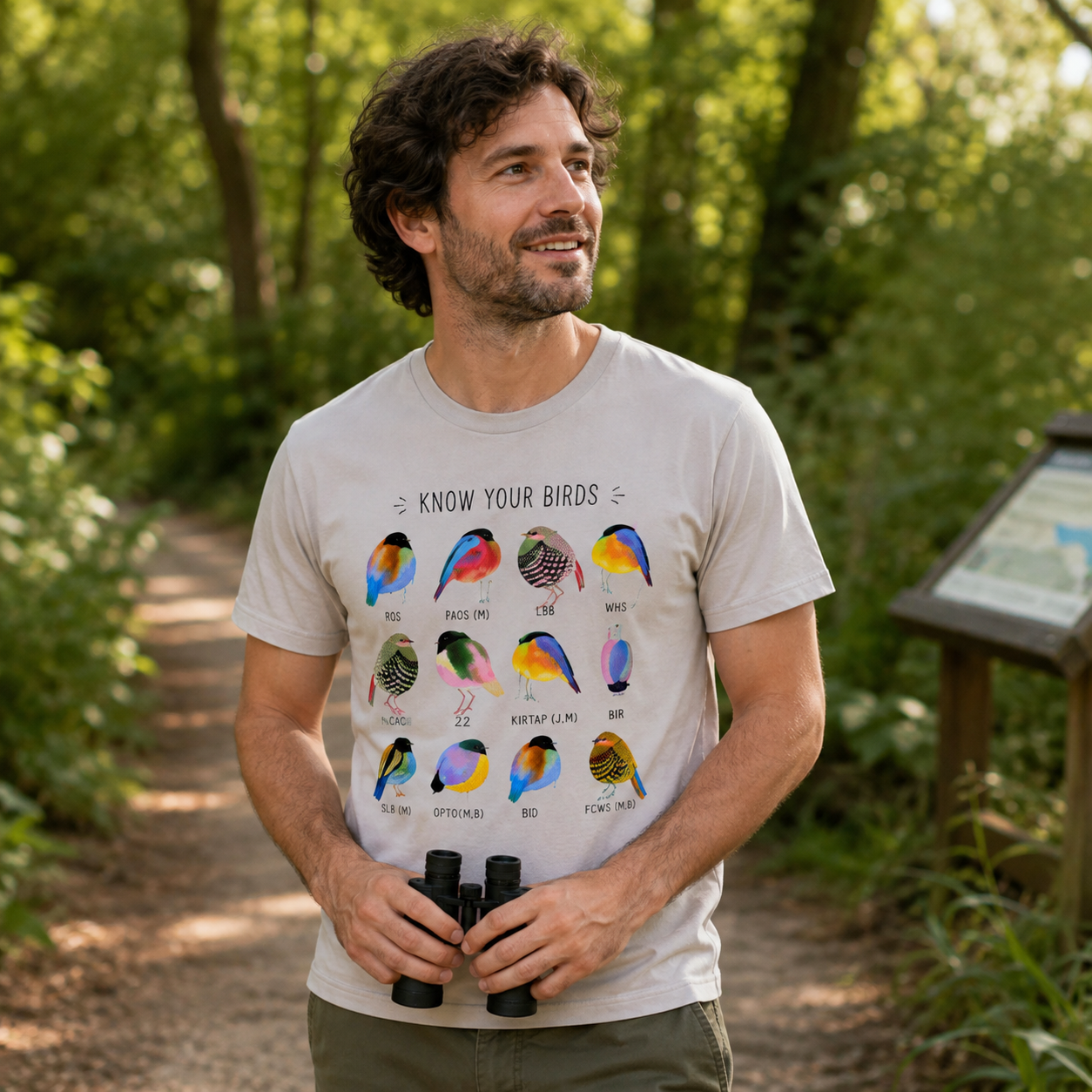 Colorful Bird Guide Washed T-Shirt