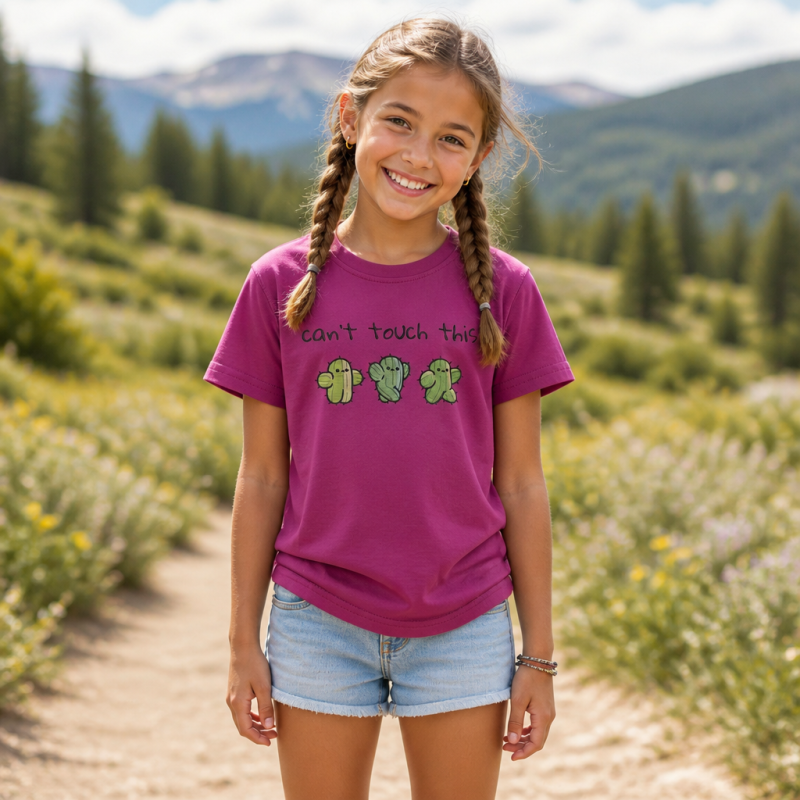 Cactus Trio Can’t Touch This Kids T-Shirt