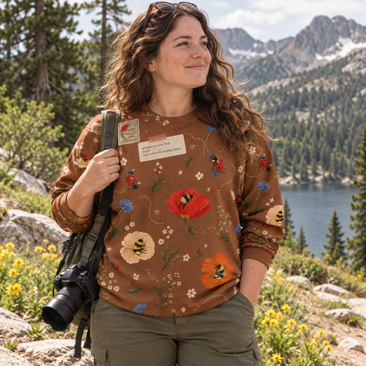 Cozy Autumn Harvest Scene Premium Pure Cotton Long Sleeves