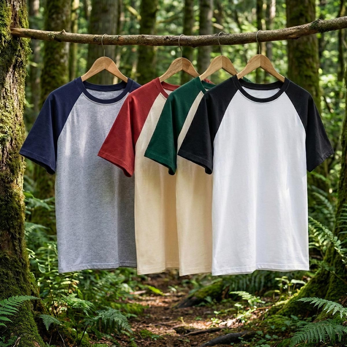 Galactic Forest Summer Camp Raglan T-Shirt