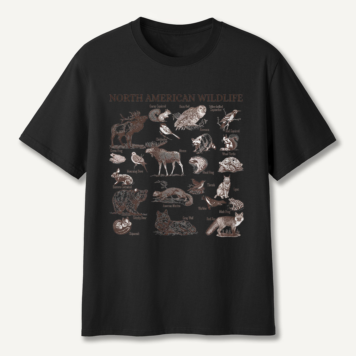 North American Wildlife Vintage T-Shirt
