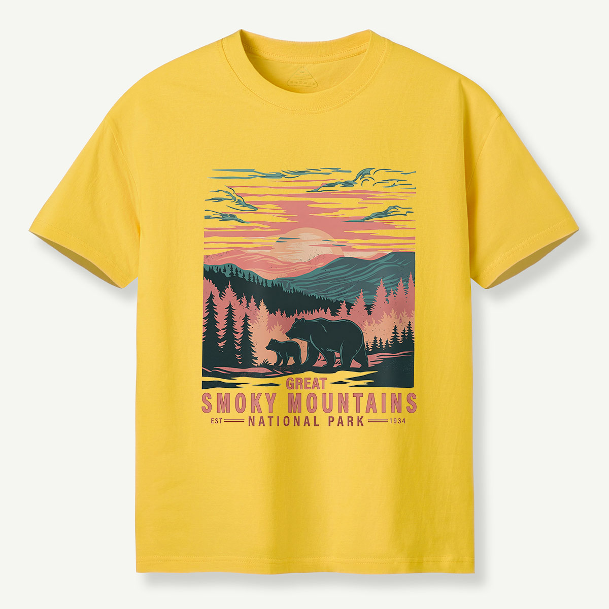 "Great Smoky Mountains National Park Bear Sunset Tee " T-Shirt