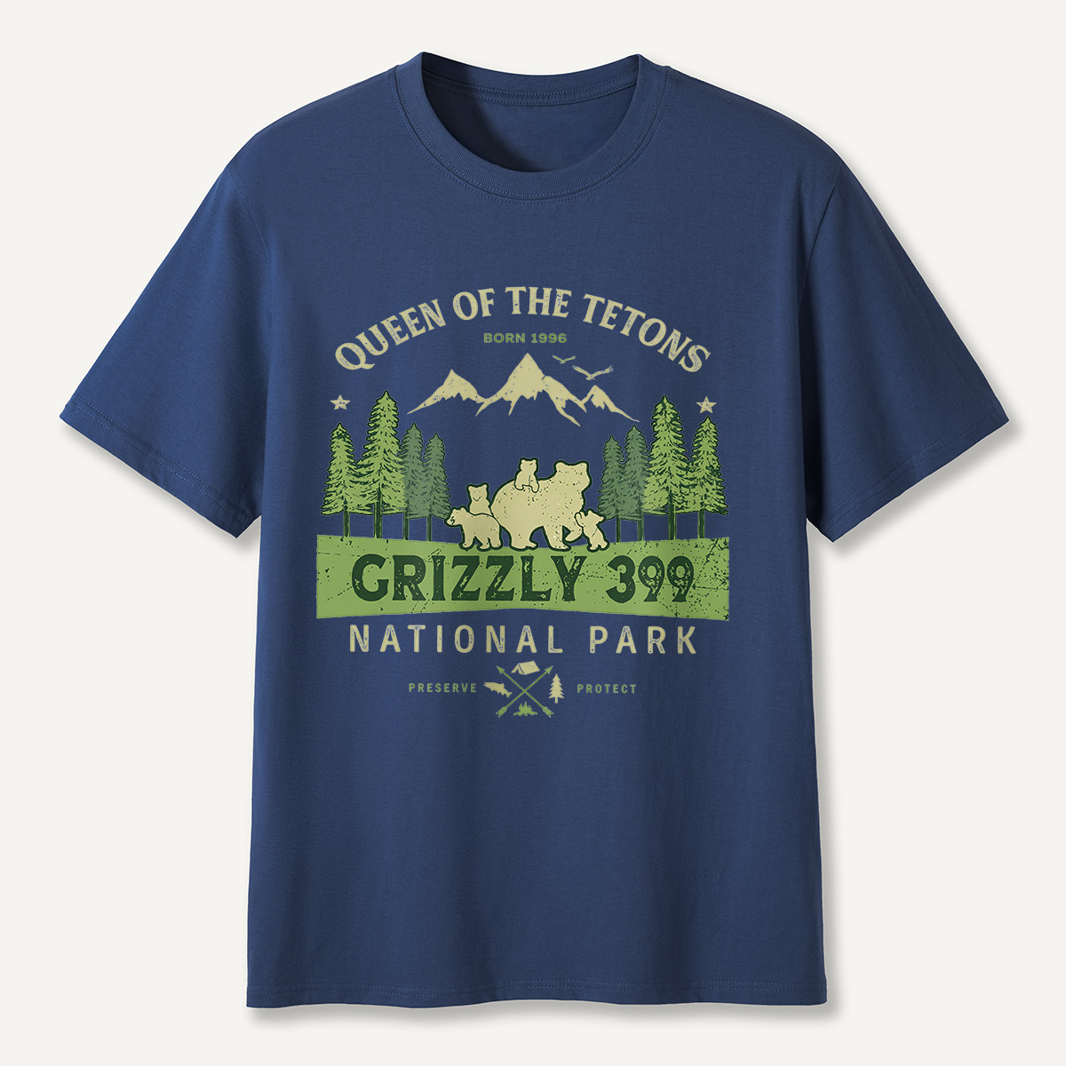 Legend of the Tetons Grizzly 399 National Park T-Shirt