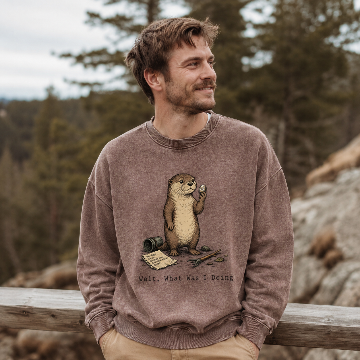 Wait… What Was I Doing Again Washed Sweatshirts