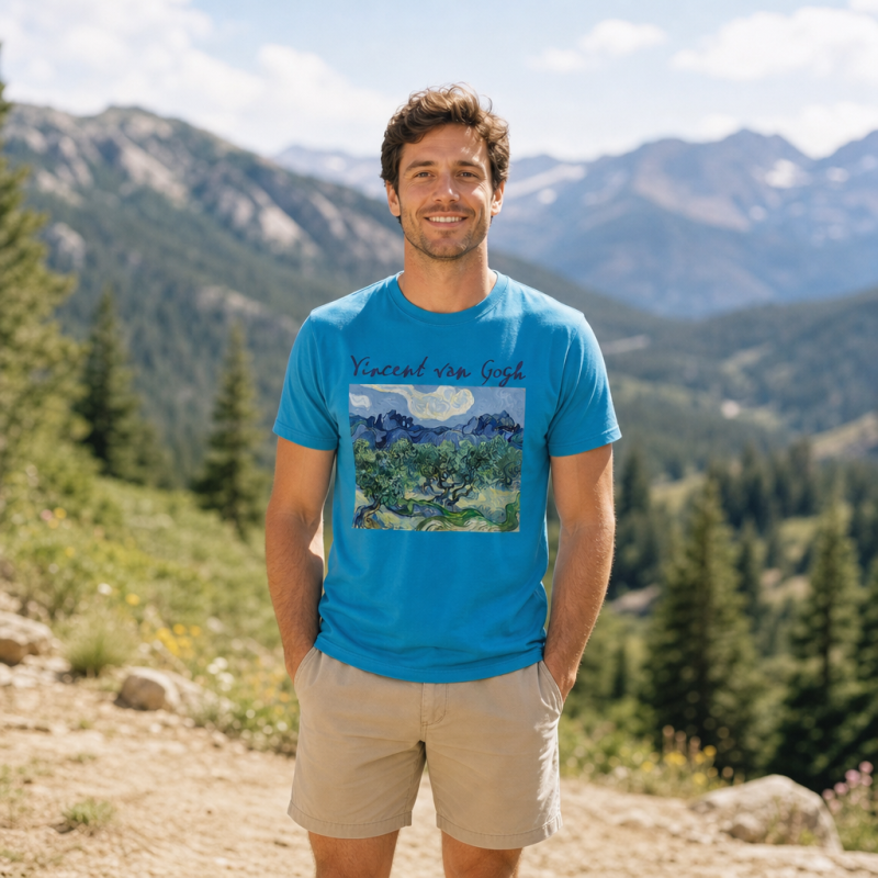 Vincent van Gogh Olive Grove Art T-Shirt