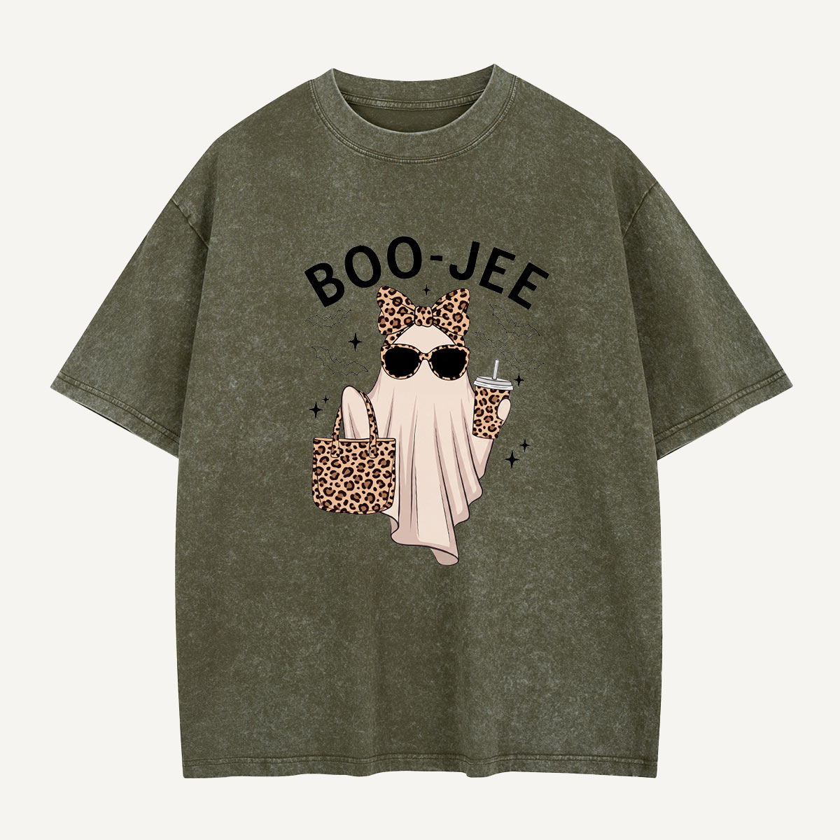 Boo-Jee Ghost Style Washed T-Shirt