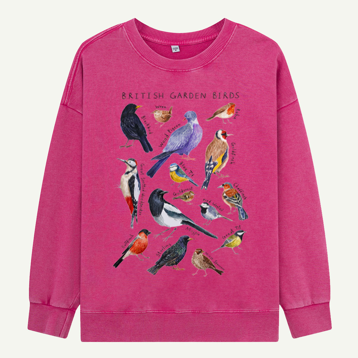 Botanical Garden Birds Wildlife Birdwatching Washed Sweatshirts