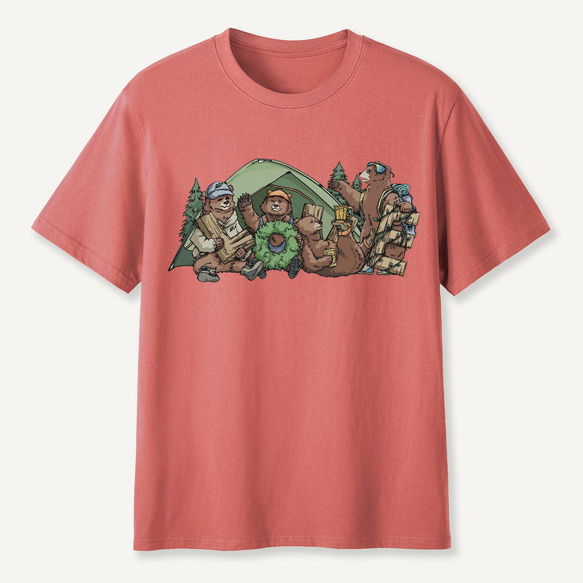 Happy Camping Bears T-Shirt