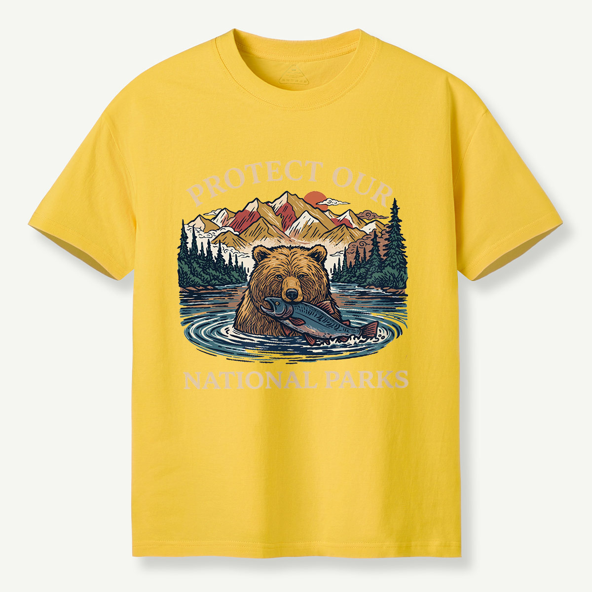 Protect Our National Parks Bear & Salmon T-Shirt
