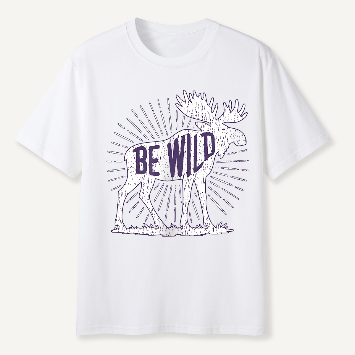 Be Wild Moose Sunburst T-Shirt
