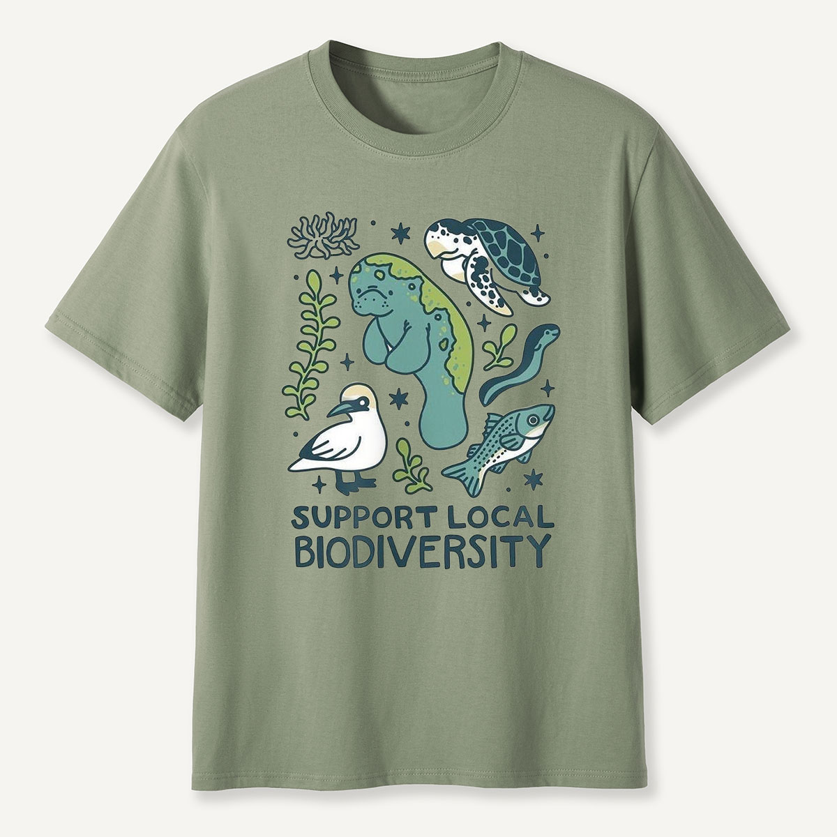 Support Local Biodiversity Aquatic Animals T-Shirt