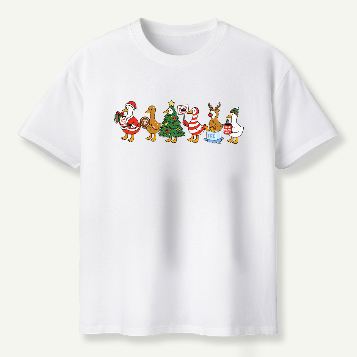 Chaotic Christmas Goose Parade T-Shirt