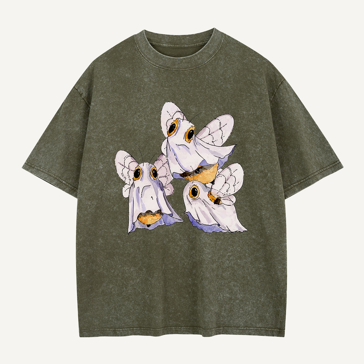 Moths Under the Sheets Washed T-Shirt