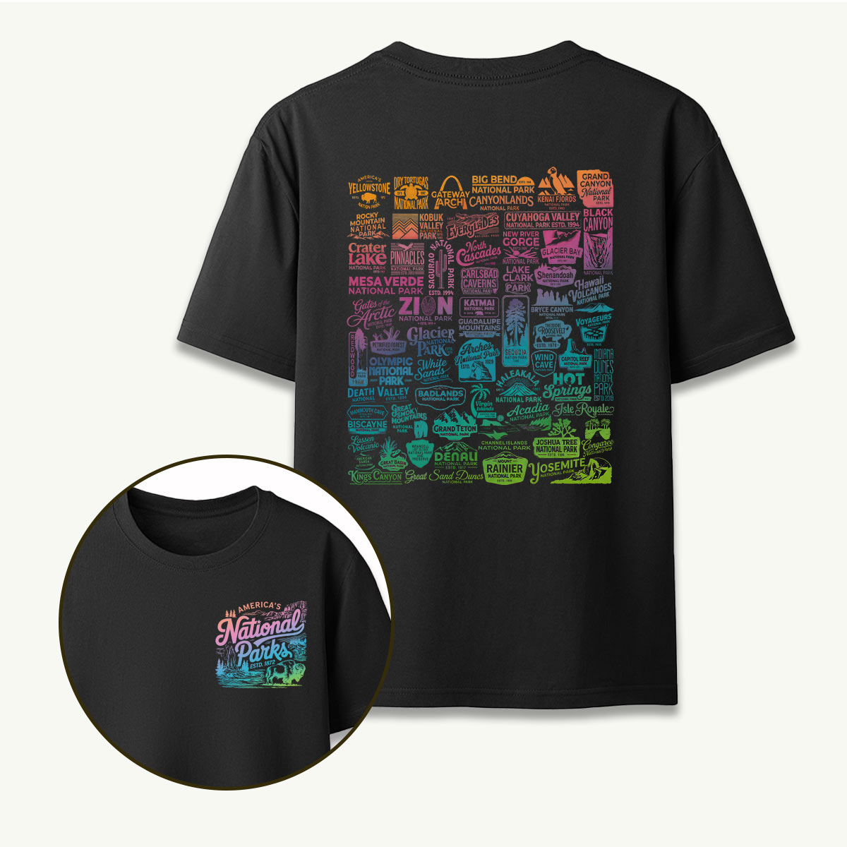 Vintage National Park Traveler Camping T-Shirt