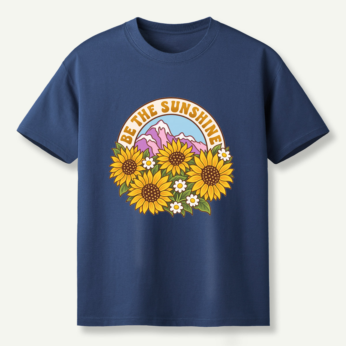 Be The Sunshine Sunflower Mountains T-Shirt