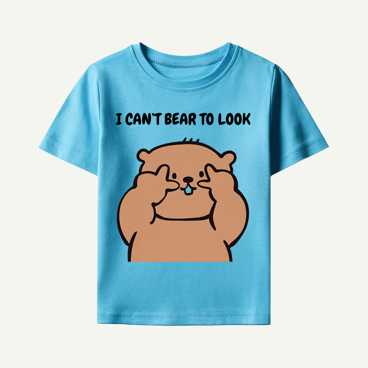 I Can’t Bear to Look Funny Bear Kids T-Shirt