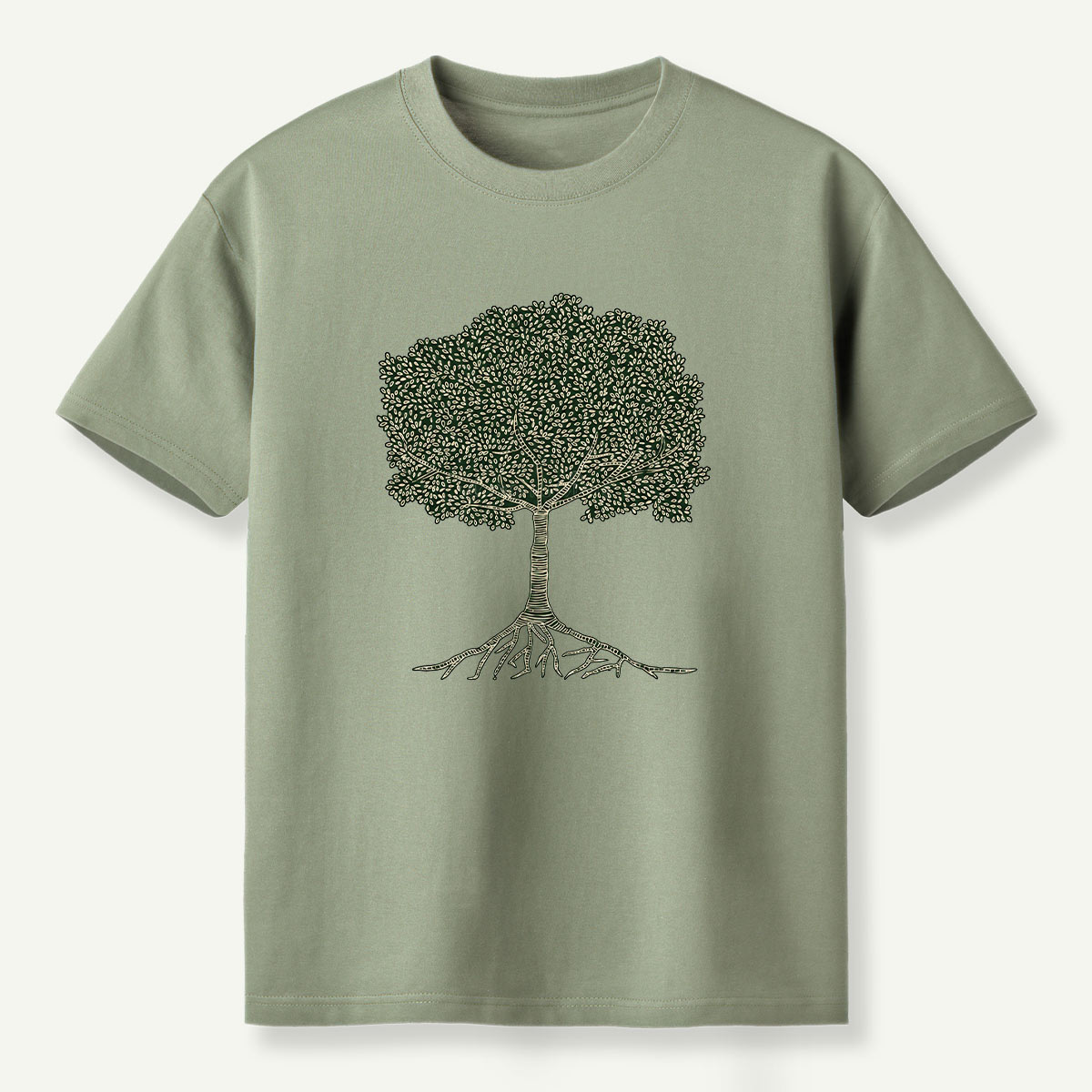 Tree Roots Of Life Silhouette T-Shirt