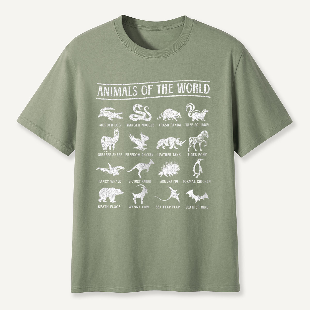 Animals of the World Funny Names T-Shirt