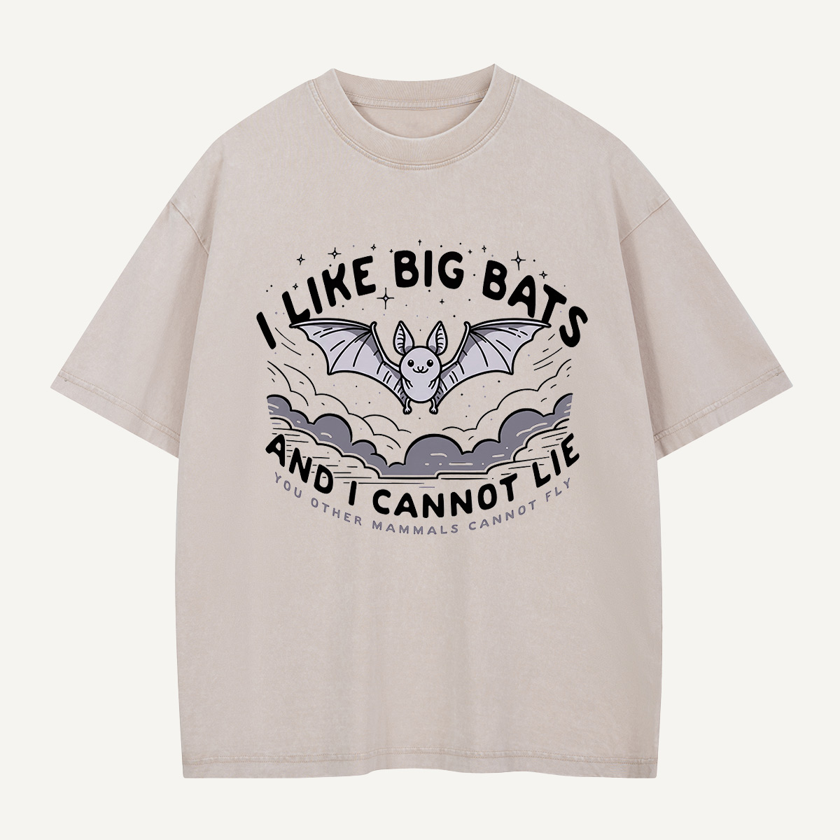 Big Bats, No Lies Washed T-Shirt(TH)