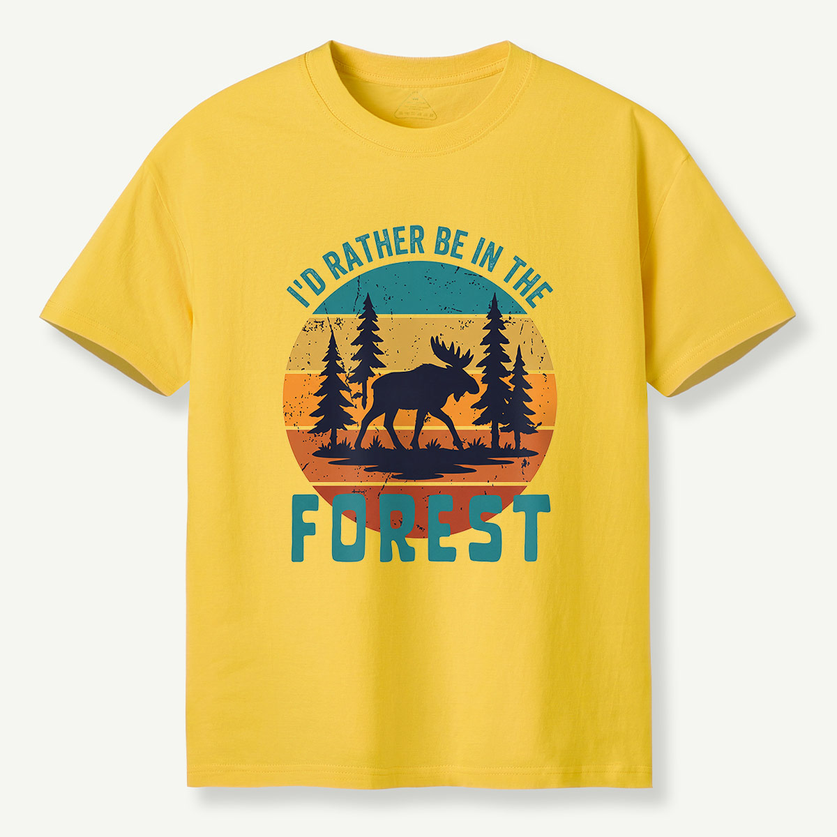 I’d Rather Be in the Forest Moose Sunset T-Shirt