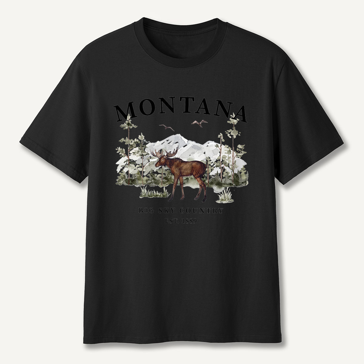 Montana Big Sky Country Moose T-Shirt