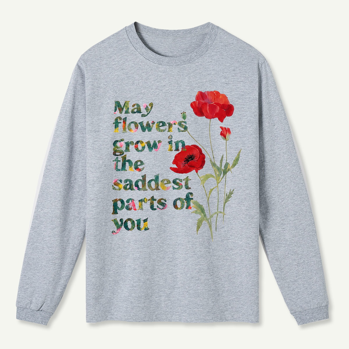 Poppy Bloom Long Sleeve T-Shirt