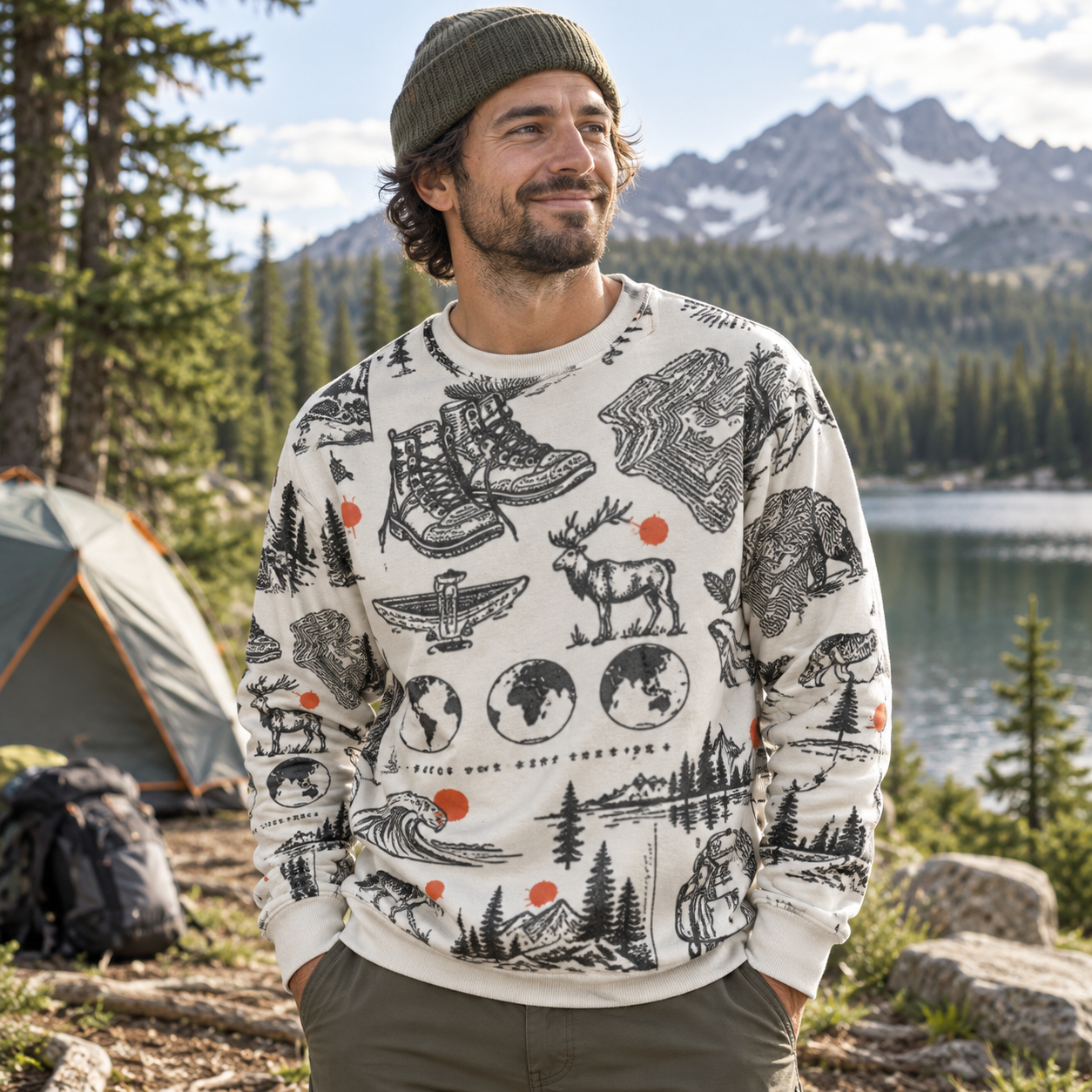 Show Her Love Everyday Outdoor Heritage Collage Premium Pure Cotton Long Sleeves