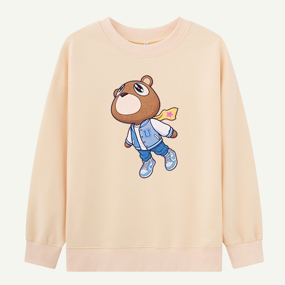 Cute Street Bear Character Sweatshirts