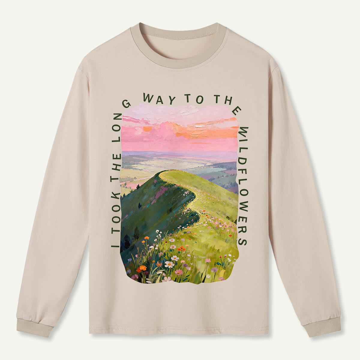Dusk Hills Art Long Sleeve T-Shirt