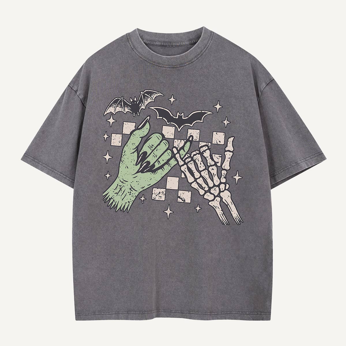  Bat Flight Pinky Promise Washed T-Shirt