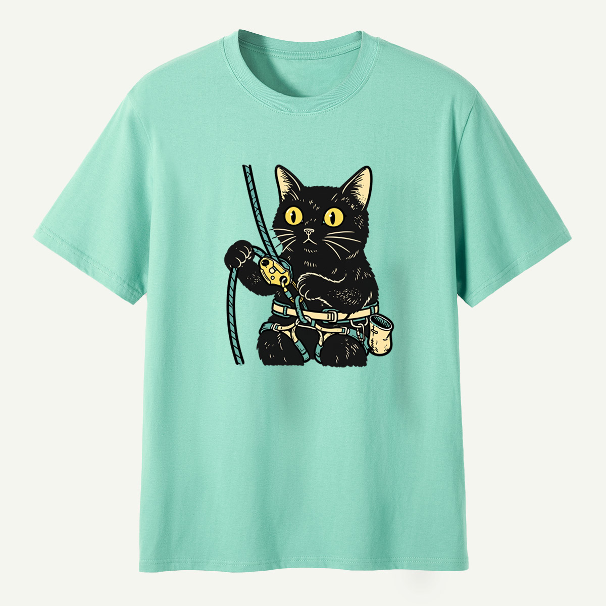 Black Cat Climbing Adventure T-Shirt