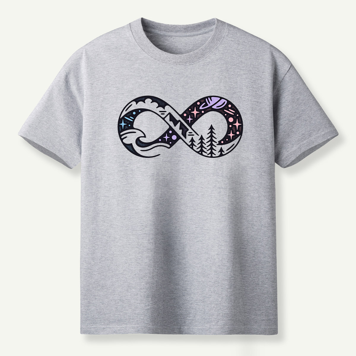 Infinite Forest Mountain Landscape T-Shirt