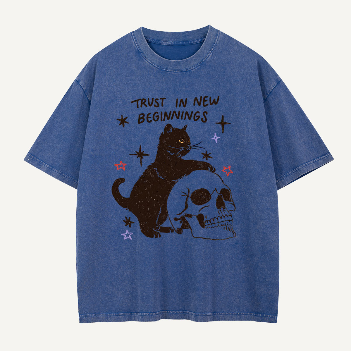 Trust in New Beginnings Washed T-Shirt