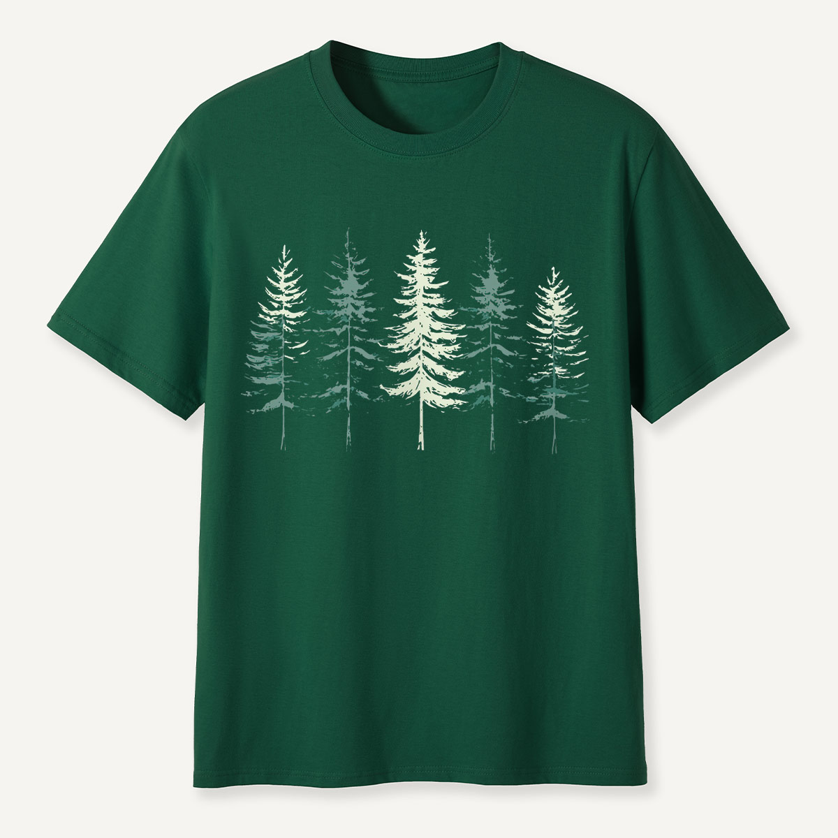 Minimal Pine Forest Silhouette T-Shirt