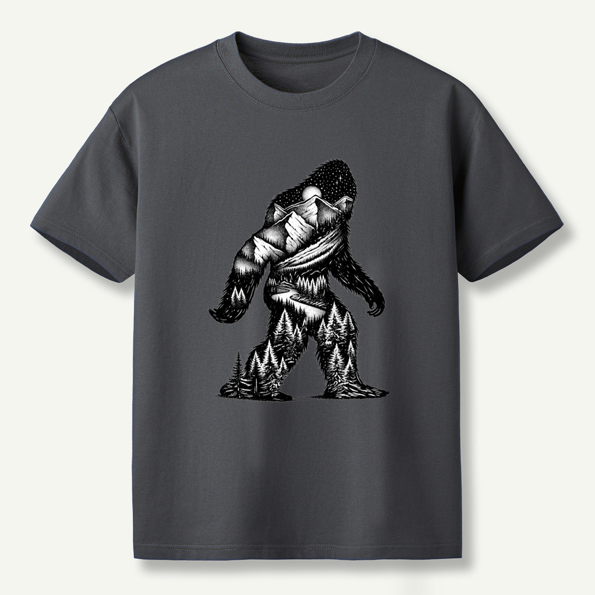 Gorilla Mountain Forest River Wilderness Silhouette T-Shirt