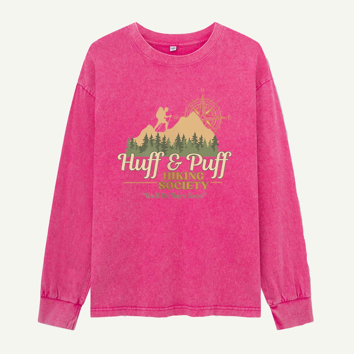 Huff and Puff Hiking Society Washed Long Sleeves