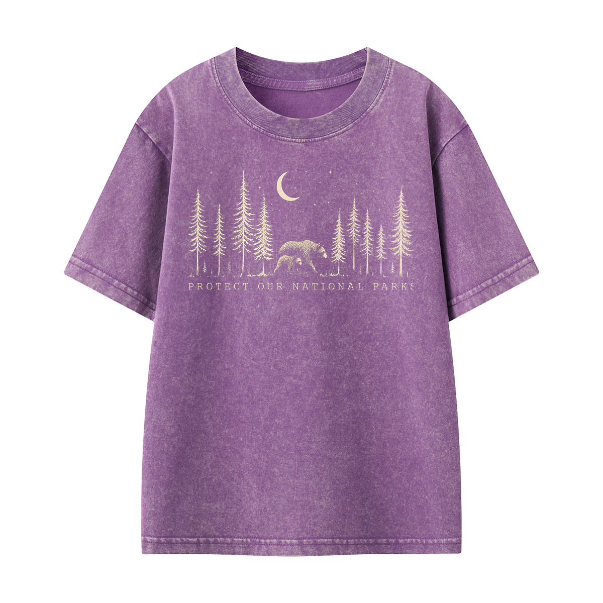 Protect The National Parks Environmental Activism Kids Washed T-Shirt