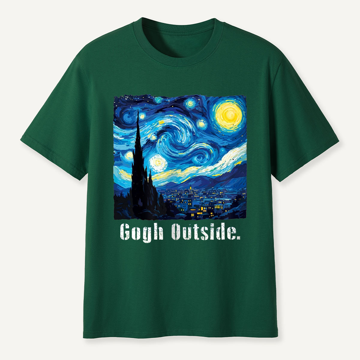 Swirl Night Sky Gogh Outside T-Shirt
