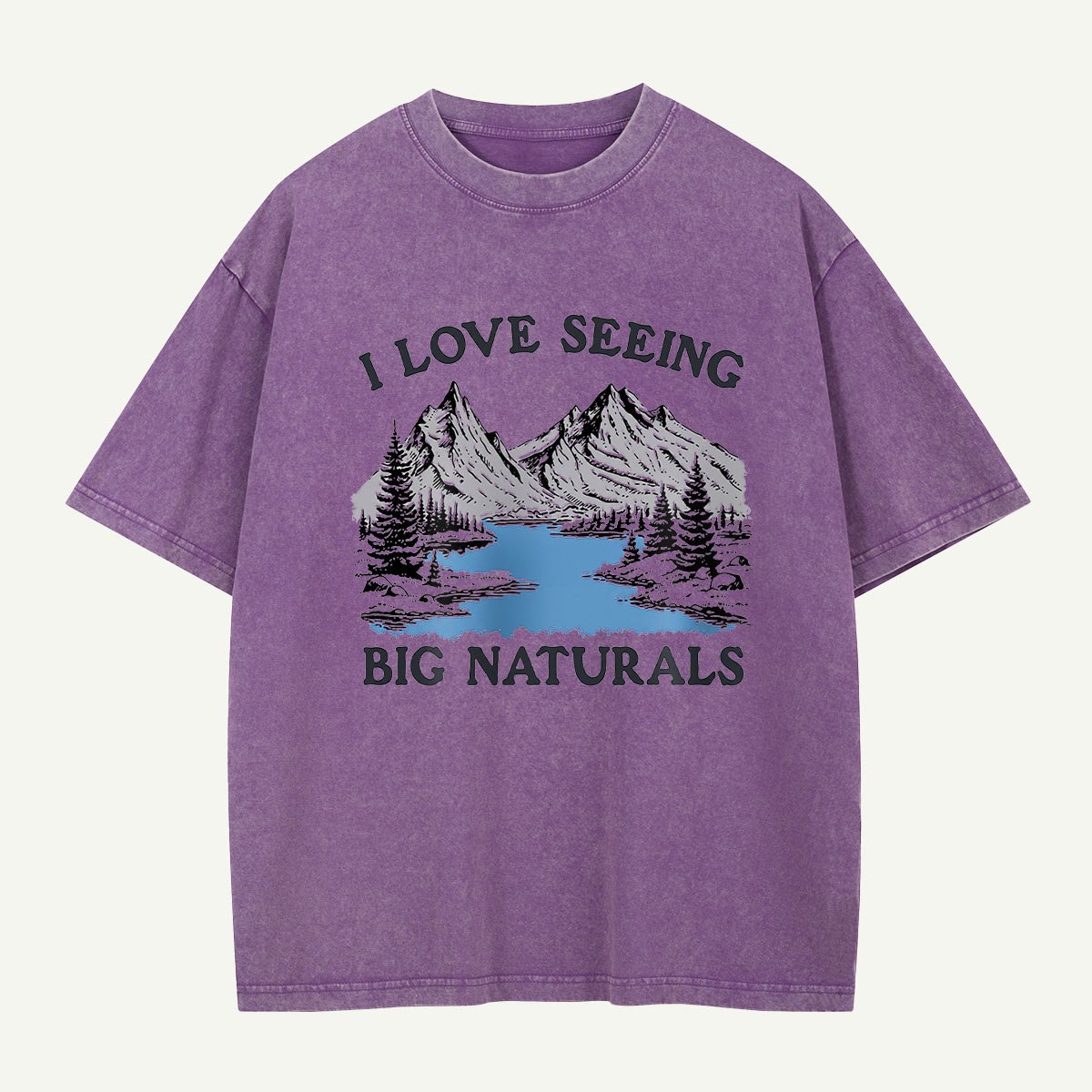 Big Naturals Mountain View Washed T-Shirt