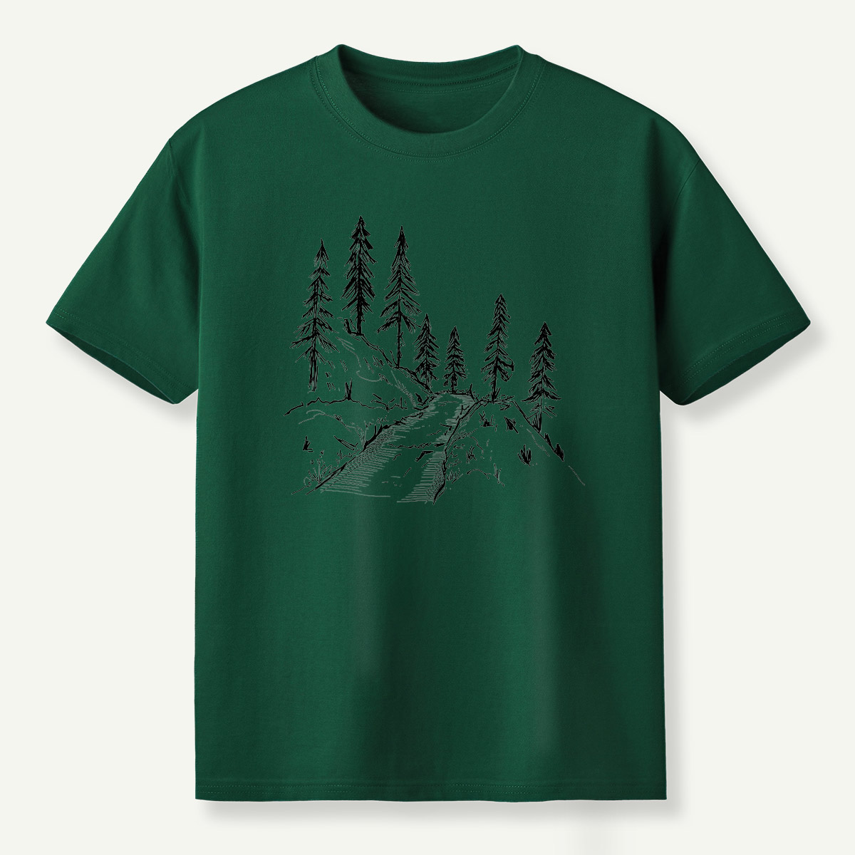 Pine Forest Ridge Sketch T-Shirt
