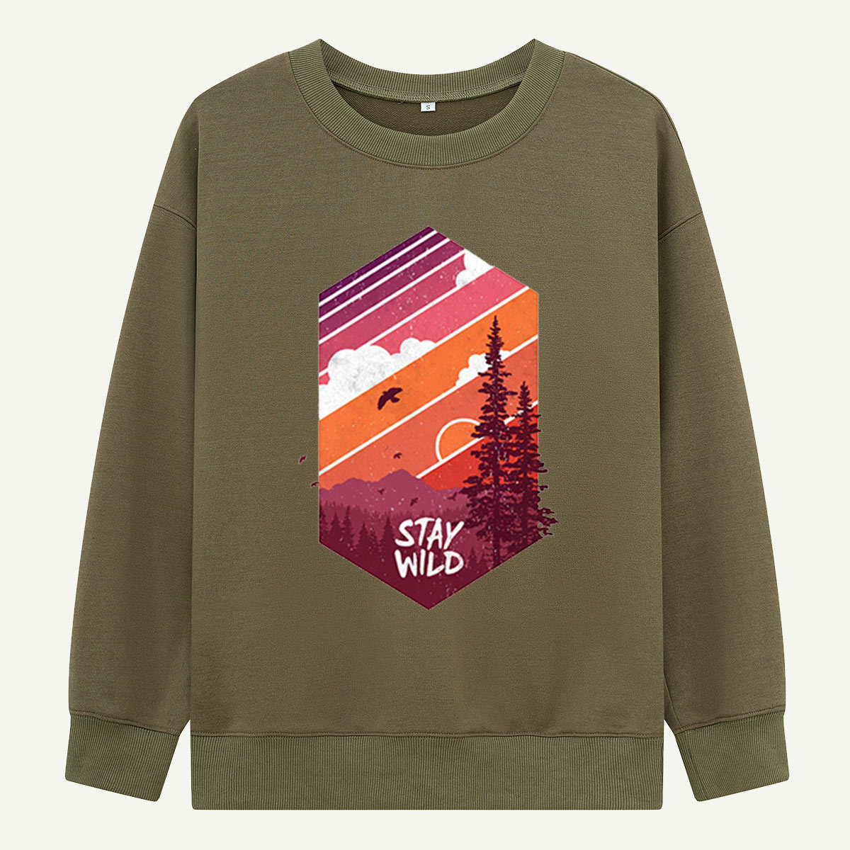 Stay Wild Forest Sunset Sweatshirts