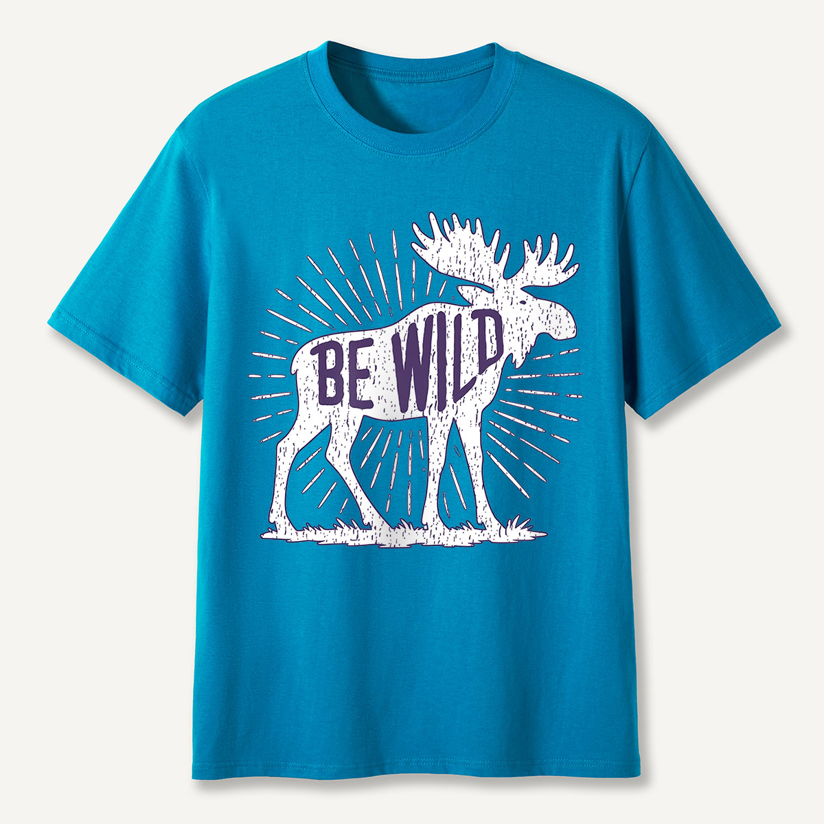 Be Wild Moose Sunburst T-Shirt