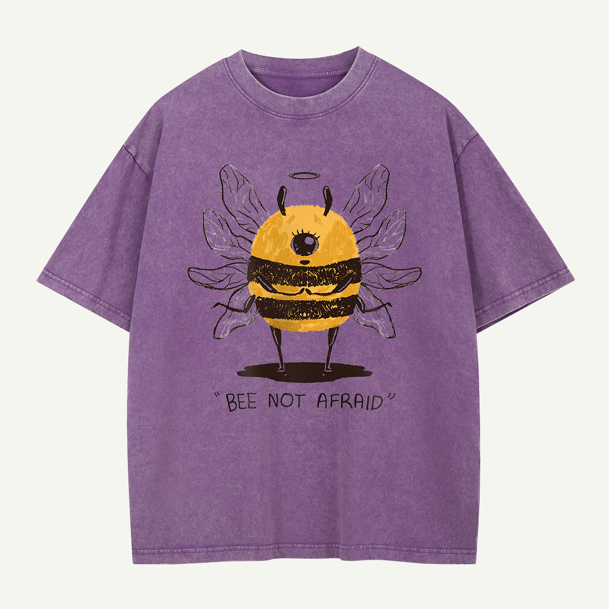 Bee Not Afraid Washed T-Shirt