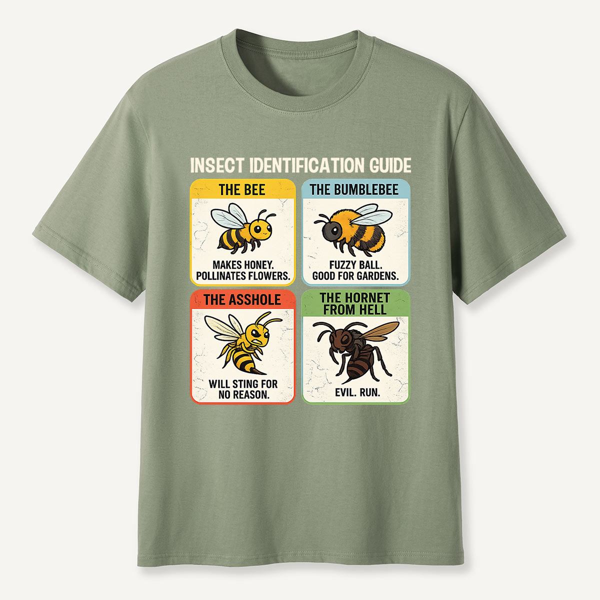Funny Insect Identification Guide T-Shirt