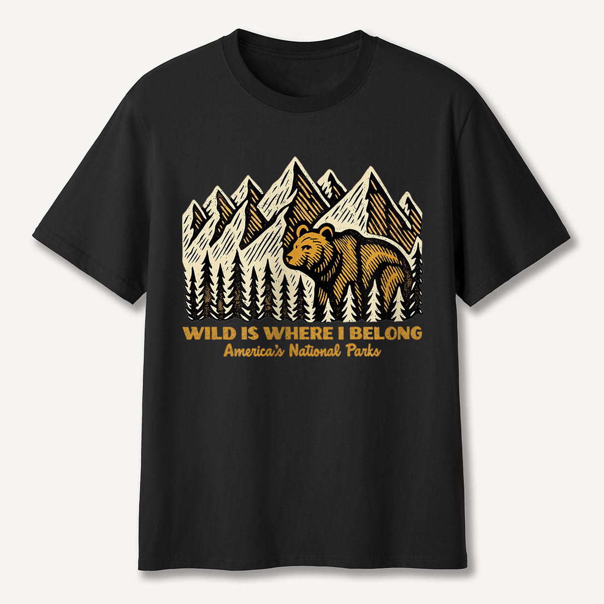 Wild Is Where I Belong Bear Mountains T-Shirt